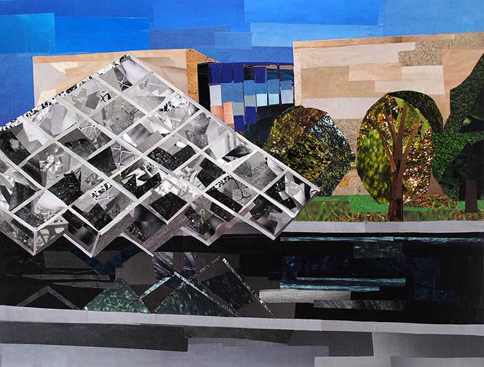 Air and Space Museum by collage artist Megan Coyle
