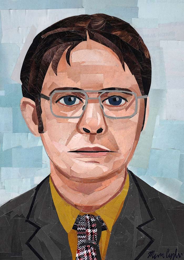 Dwight Schrute collage by Megan Coyle
