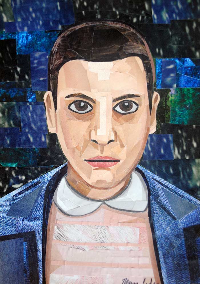 Eleven Stranger Things collage portrait by Megan Coyle