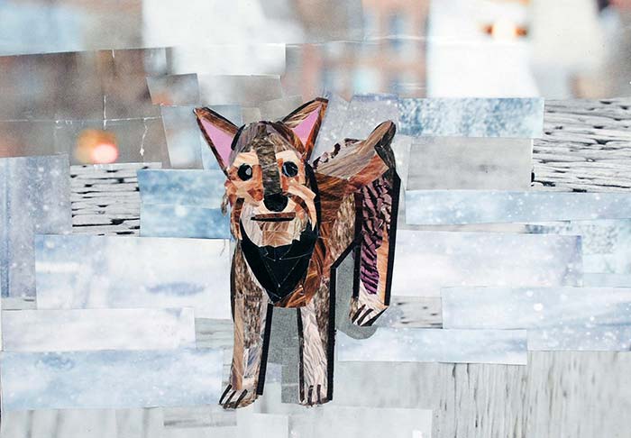 The Ewok Terrier by collage artist Megan Coyle
